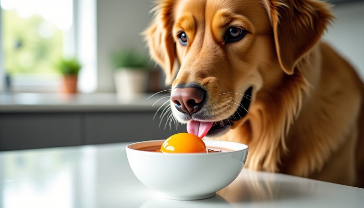 Jaune d&rsquo;œuf pour chien : avantages nutritifs, précautions et recommandations de dosage