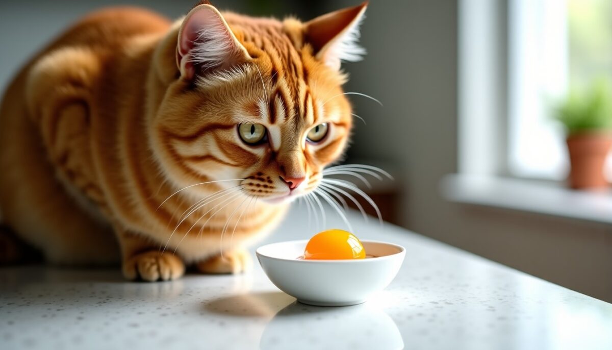 Jaune d&rsquo;œuf pour chat : une fois par semaine et 3 astuces pour un pelage éclatant de santé