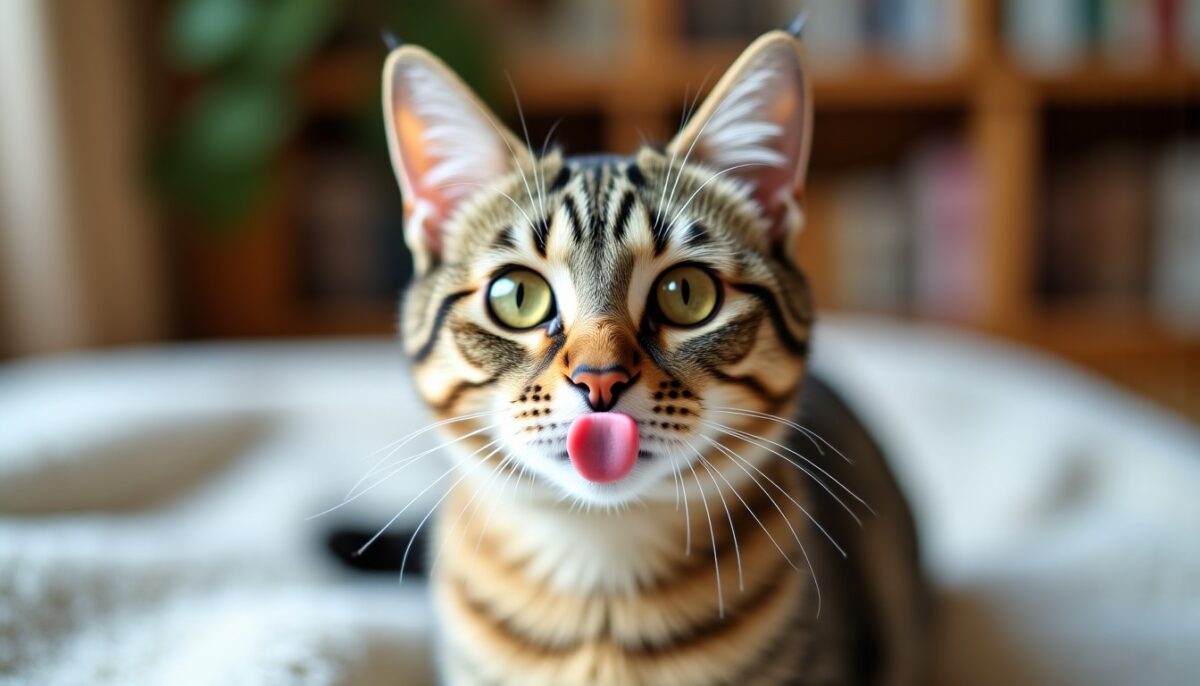 Chat tire la langue : comprendre les causes, risques potentiels et remèdes efficaces