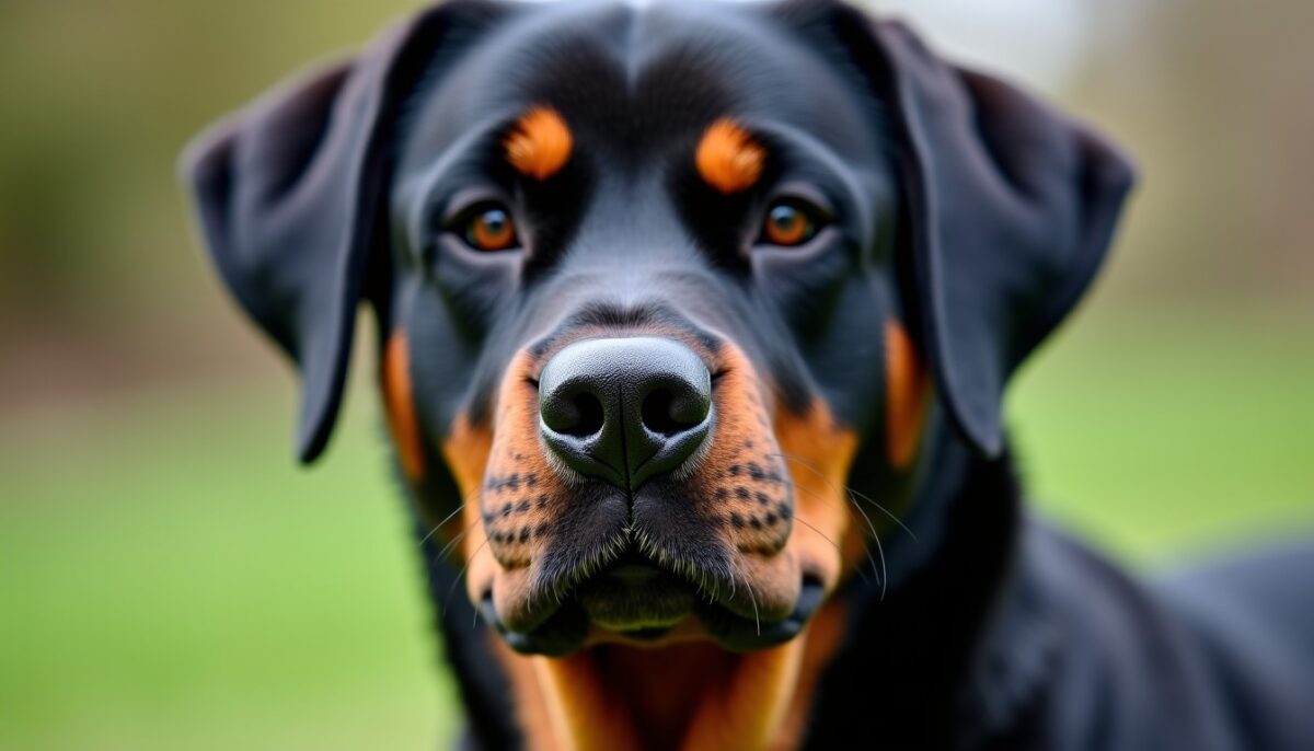 Rottweiler adulte : 50 kg de puissance et de fidélité à maîtriser